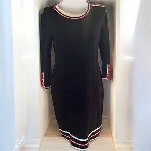 Tommy Hilfiger Dark Blue Dress with Red and White Trim